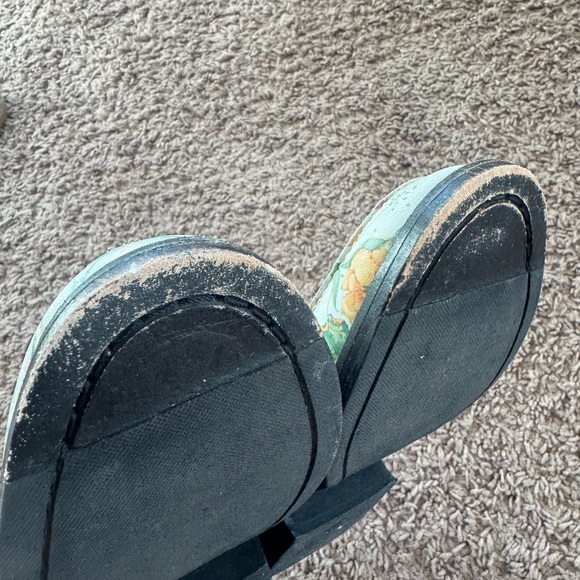 Free People Vida Floral Mule Flat Chain Slip On Size 38.5 8 - Picture 9 of 9